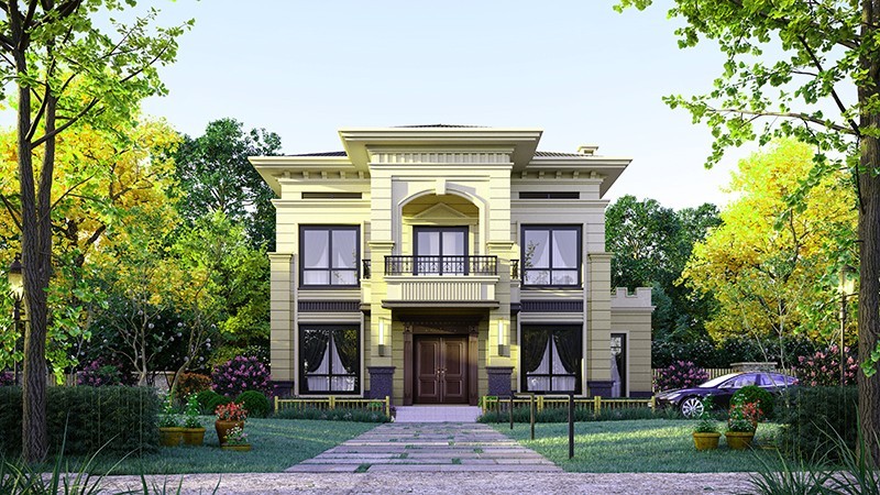 华蓥中式合院住宅，开放庭院与邻里乡亲更亲近